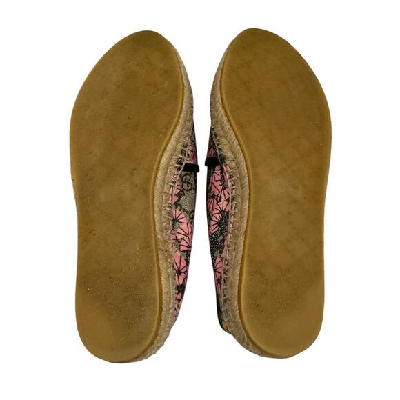 Gucci Bengal Tiger Floral Supreme Monogram Canvas Rare Espadrilles Size 7 1/2 - Picture 11 of 13